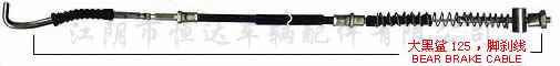 Daheisha 125 Foot brake lines